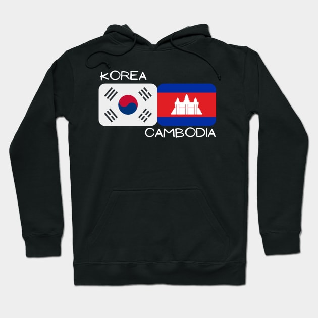 Korean Cambodian - Korea, Cambodia Hoodie by The Korean Rage